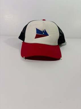 Imperial Trucker Hat Snapback Embroidered Logo Red White Blue